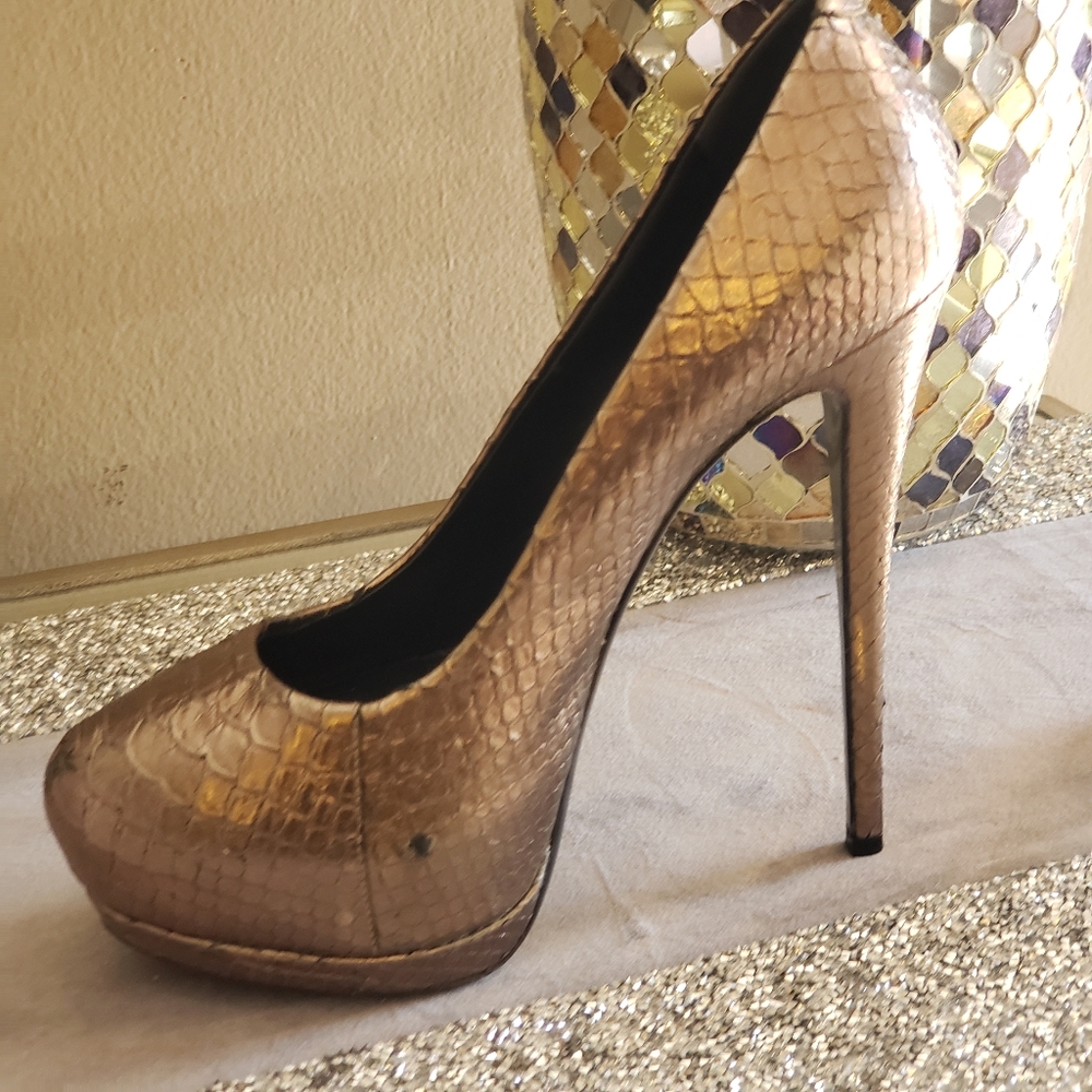Giuseppe Zanotti Metallic Python Pumps - image 2